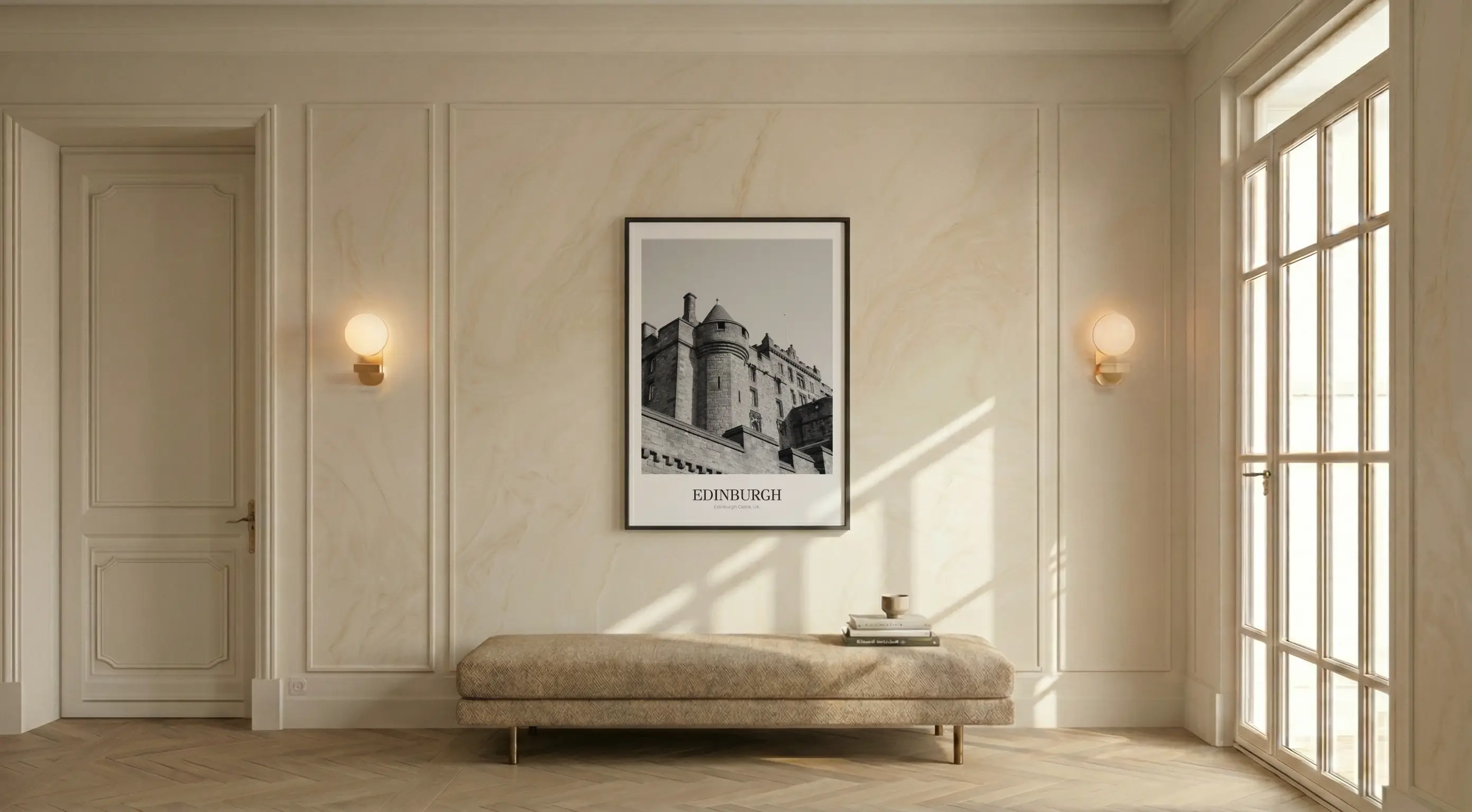 Edinburgh Castle - Classic Framed Architecture Print