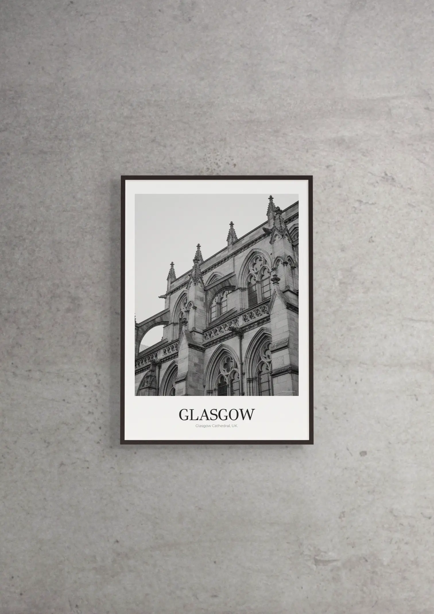 Glasgow Cathedral - Classic Framed Architecture Print