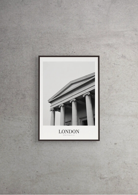 British Museum - Classic Framed Architecture Print