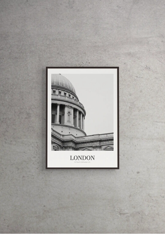 St Paul's Cathedral - Classic Framed Architecture Print