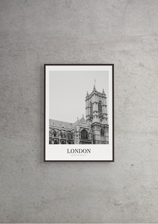 Westminster Abbey - Classic Framed Architecture Print