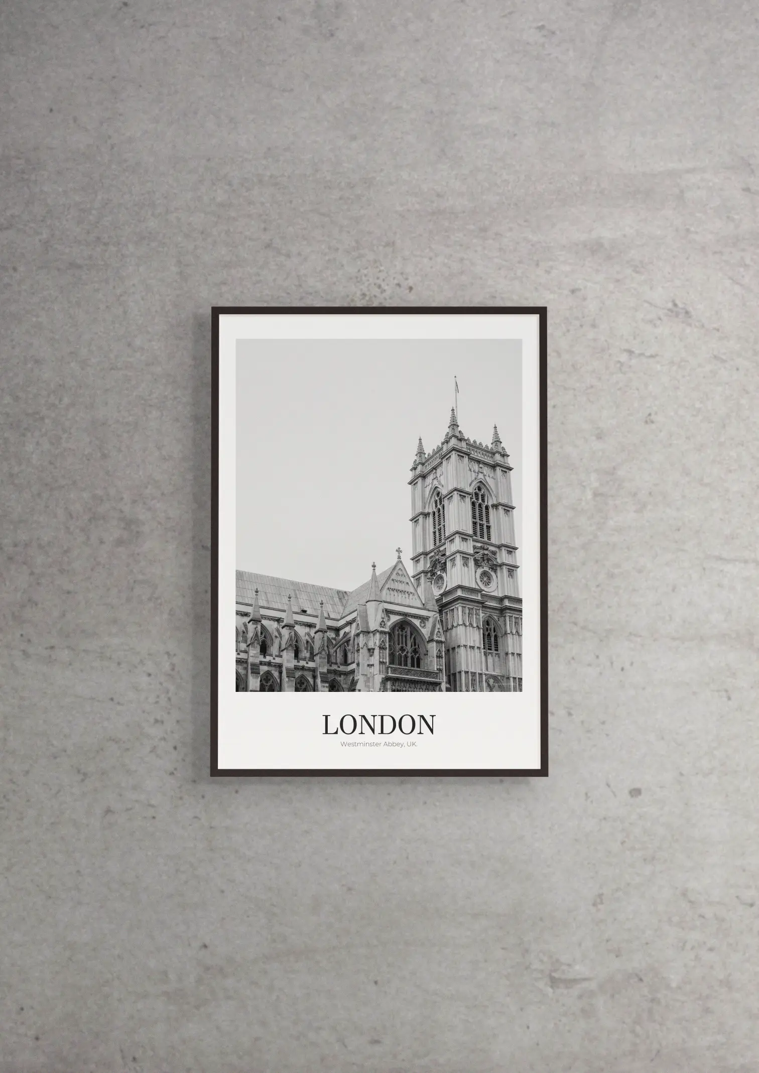 Westminster Abbey - Classic Framed Architecture Print