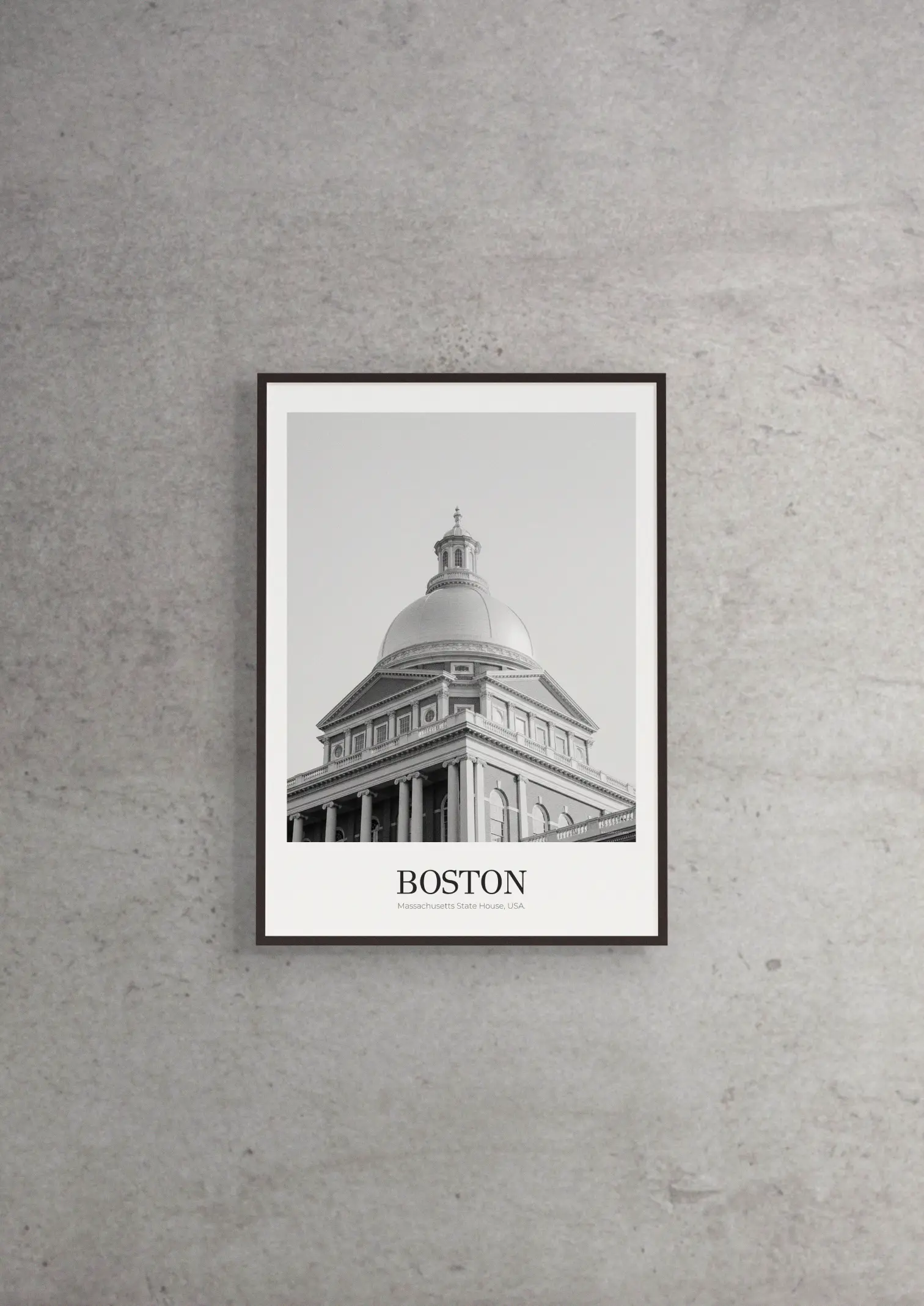 Massachusetts State House - Classic Framed Architecture Print