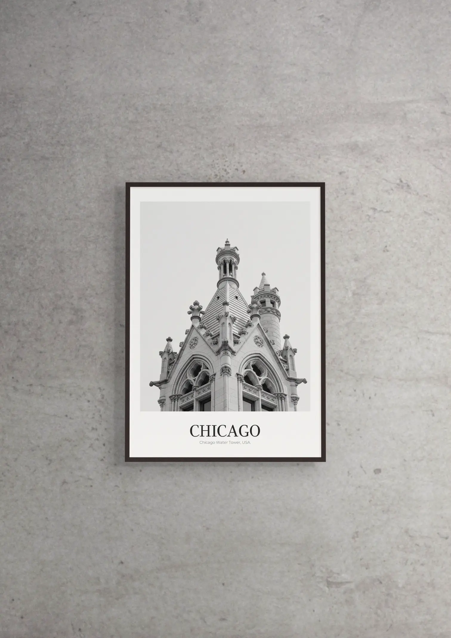 Chicago Water Tower - Classic Framed Architecture Print