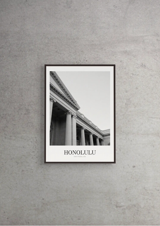Iolani Palace - Classic Framed Architecture Print