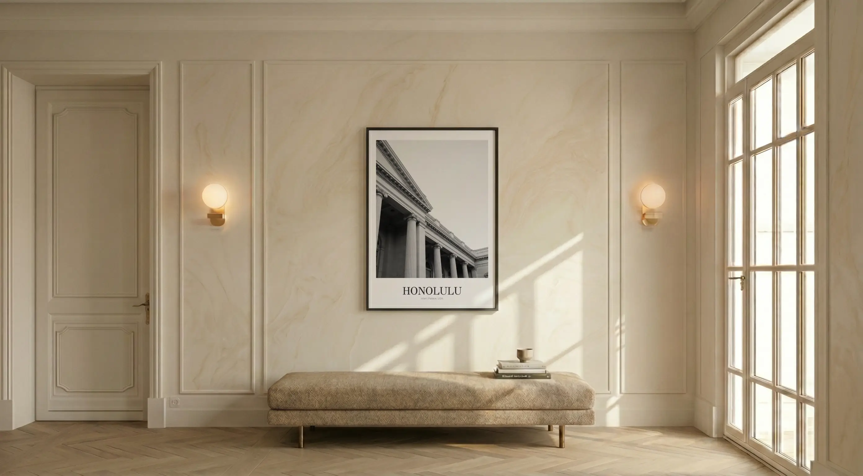 Iolani Palace - Classic Framed Architecture Print