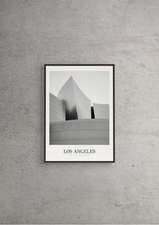Walt Disney Concert Hall - Classic Framed Architecture Print