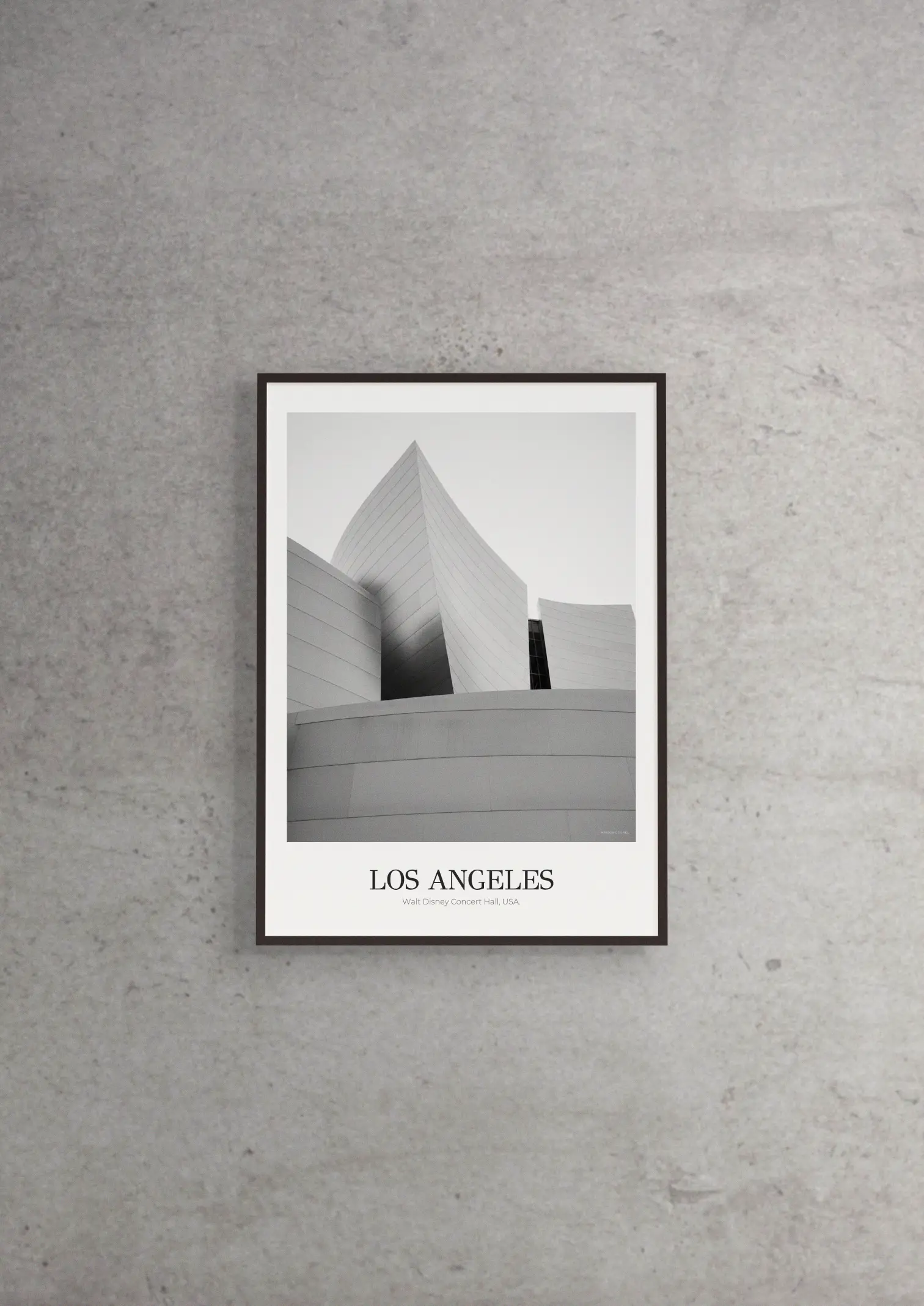 Walt Disney Concert Hall - Classic Framed Architecture Print