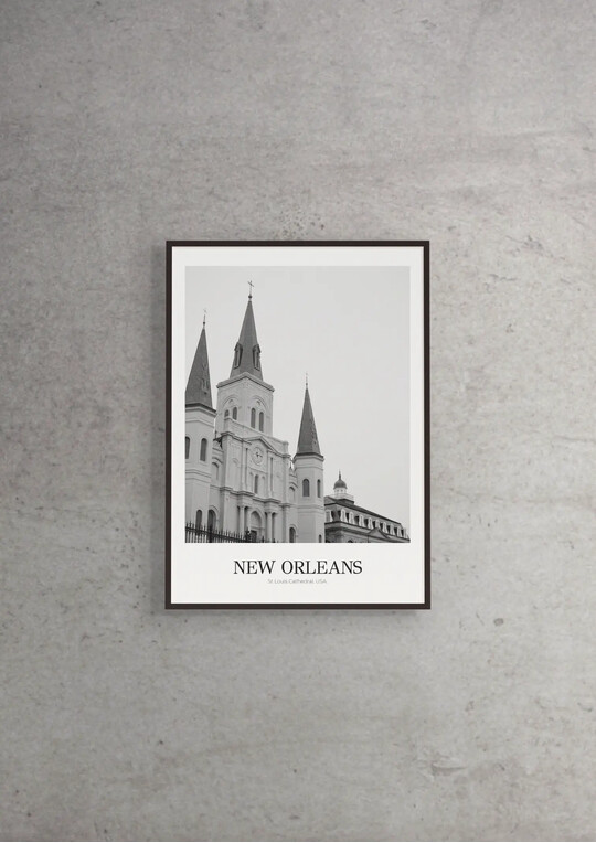 St Louis Cathedral - Classic Framed Architecture Print