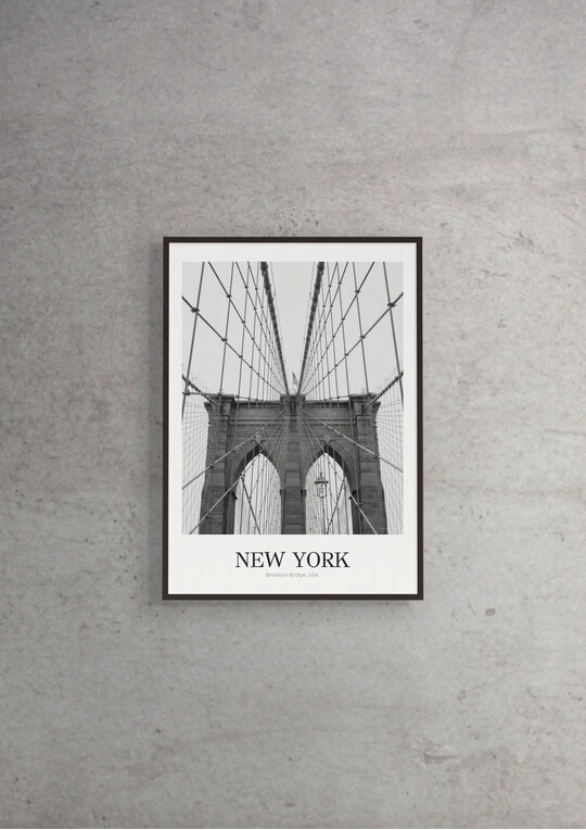 Brooklyn Bridge - Classic Framed Architecture Print