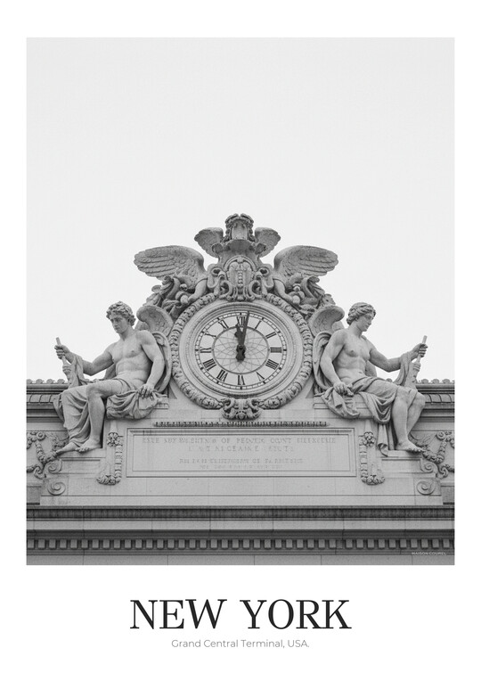 Grand Central Terminal - Black & White Architecture Poster