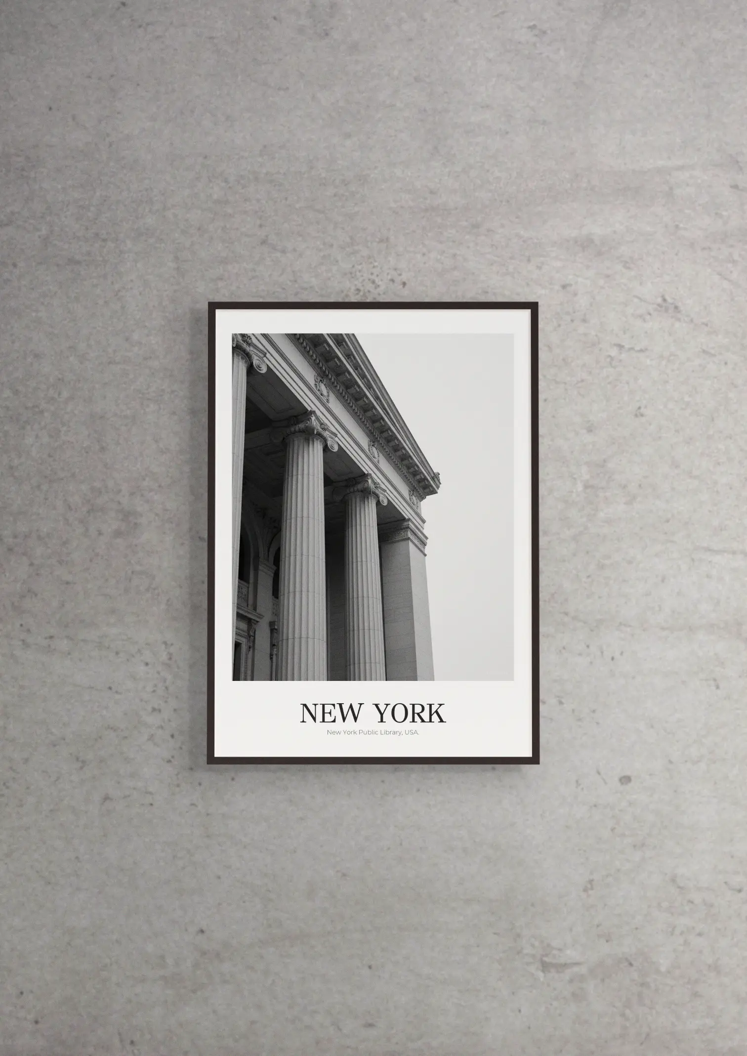 New York Public Library - Classic Framed Architecture Print