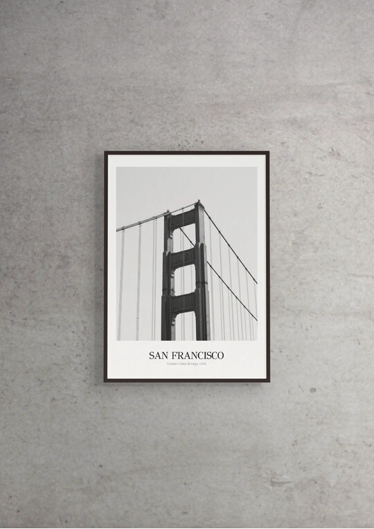 Golden Gate Bridge - Classic Framed Architecture Print