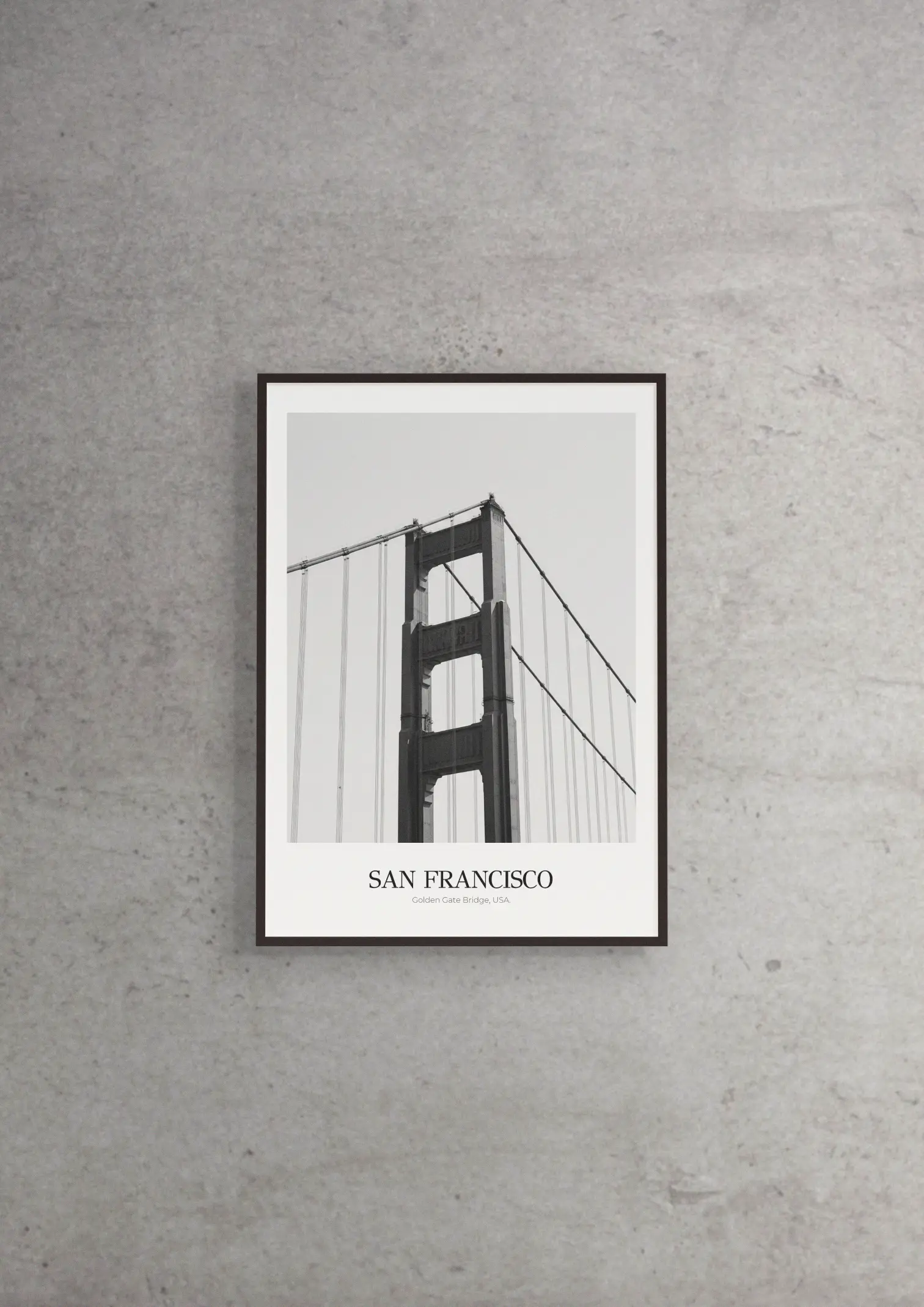 Golden Gate Bridge - Classic Framed Architecture Print