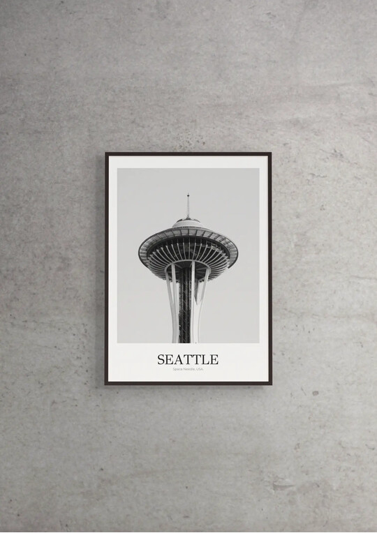 Space Needle - Classic Framed Architecture Print