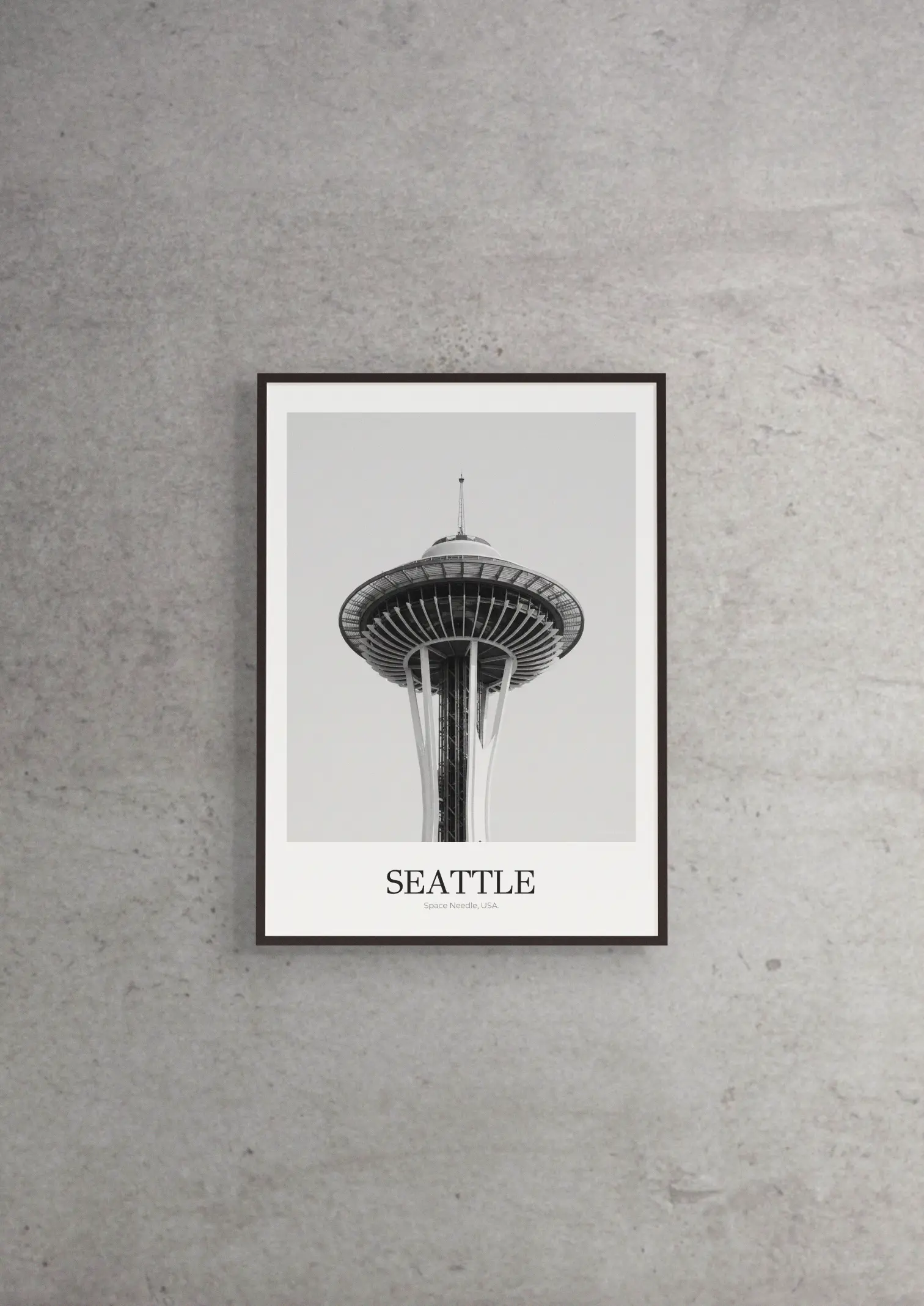 Space Needle - Classic Framed Architecture Print