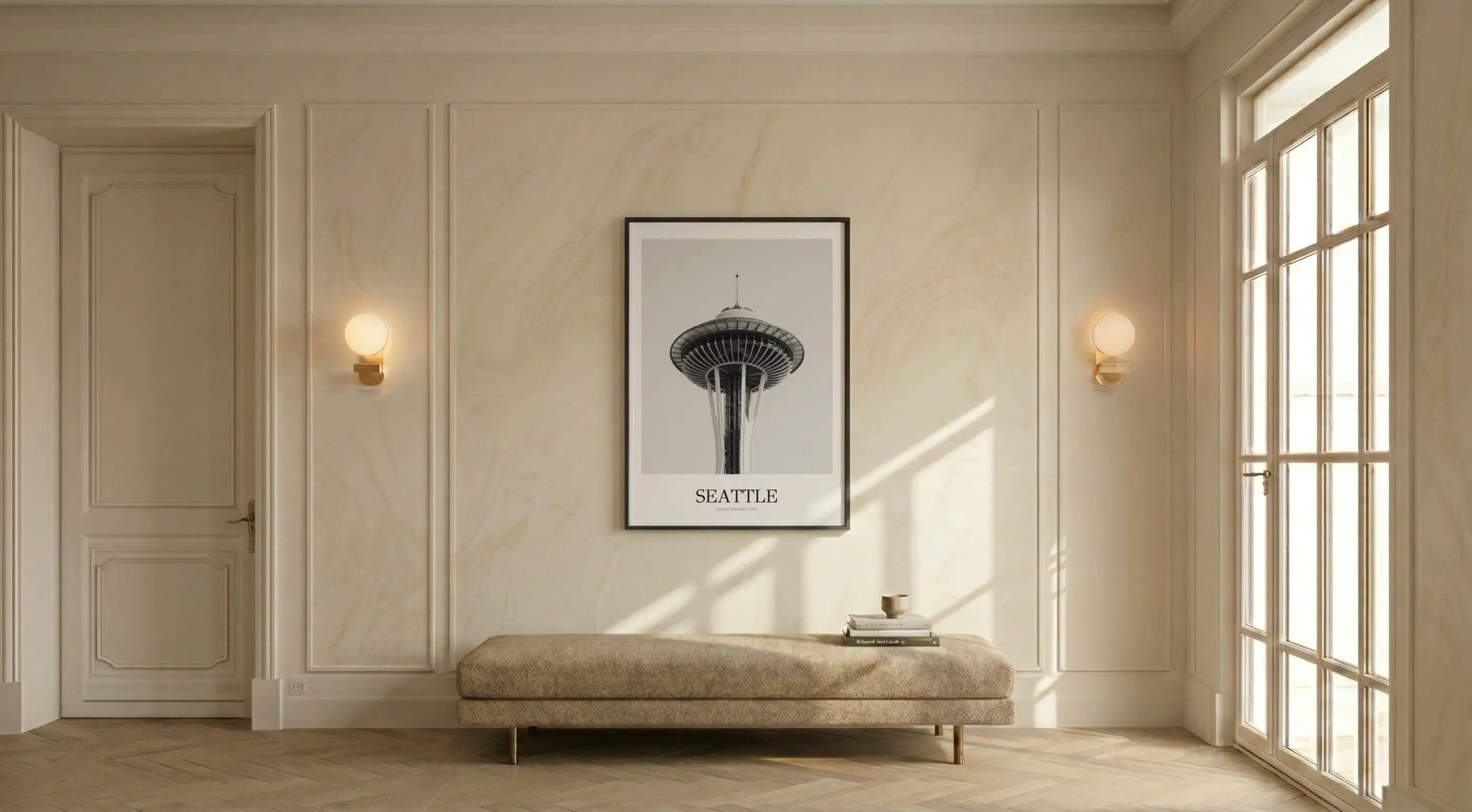 Space Needle - Classic Framed Architecture Print