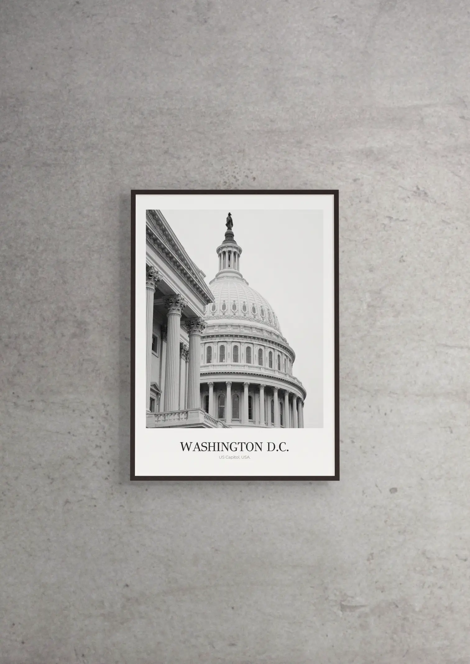 US Capitol - Classic Framed Architecture Print